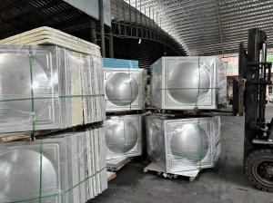 China Bolted 316 Stainless Steel Steel Panel Water Tanks Insulated Rectangular Modular Food Grade Hot Water Storage Tank Plate factory