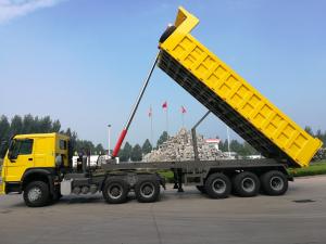 China 3 Axles Van-Type Self-Dumping Trailer Tough and Durable for Wear-Resistant Steel factory