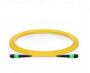 China MPO Trunk Cable SM 12 Fiber Optical Yellow Color Customized factory