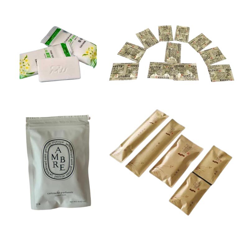 Touch Screen 4 Side Seal Packing Machine For 4 Lanes Military Compressed Biscuits