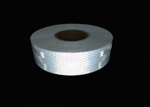China Truck Car Reflective Conspicuity Tape , Clear Red Retro White Fluorescent Tape on sale