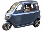 Blue 3 Wheels Enclosed Bicycle Car 60V45Ah Lead - Acid Battery 1000W Motor