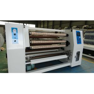 PLC Control BOPP Carton Sealing Self Adhesive Tape Slitting Machine