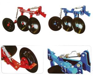China 1LS series agriculture equipment disc plough with 2pcs discs used for 12-18hp walking tractor factory