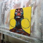 Hand Painted Figure Portrait Dancer Oil Painting for Customized Popular Home