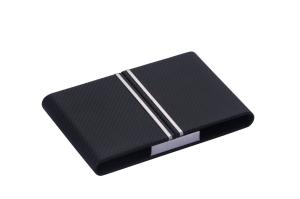 China Slim Metal Name Card Holder Holds Up To 50 Business Cards Rectangle Shape for Business Meetings factory