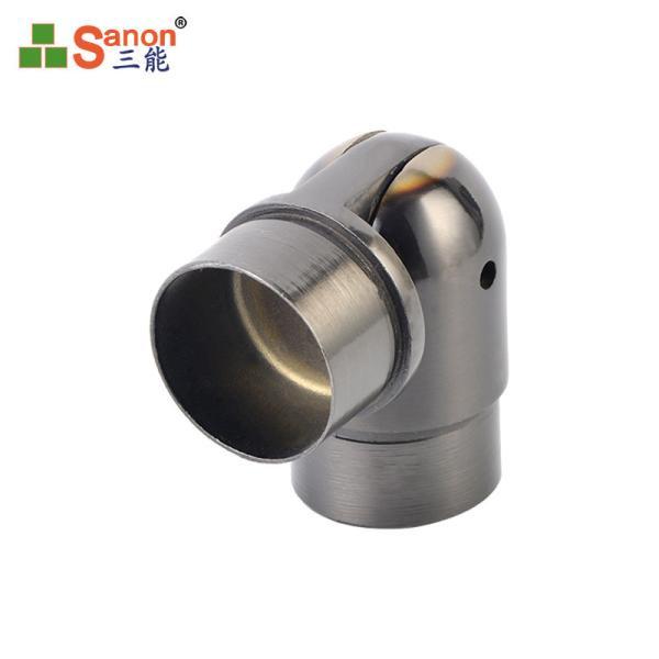 Custom Stainless Steel Adjustable 90 Degrees Stair Handrail Elbow Connector