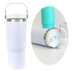 Portable Sports Stainless Steel Vacuum Bottle With Straw Student Tumbler Cup