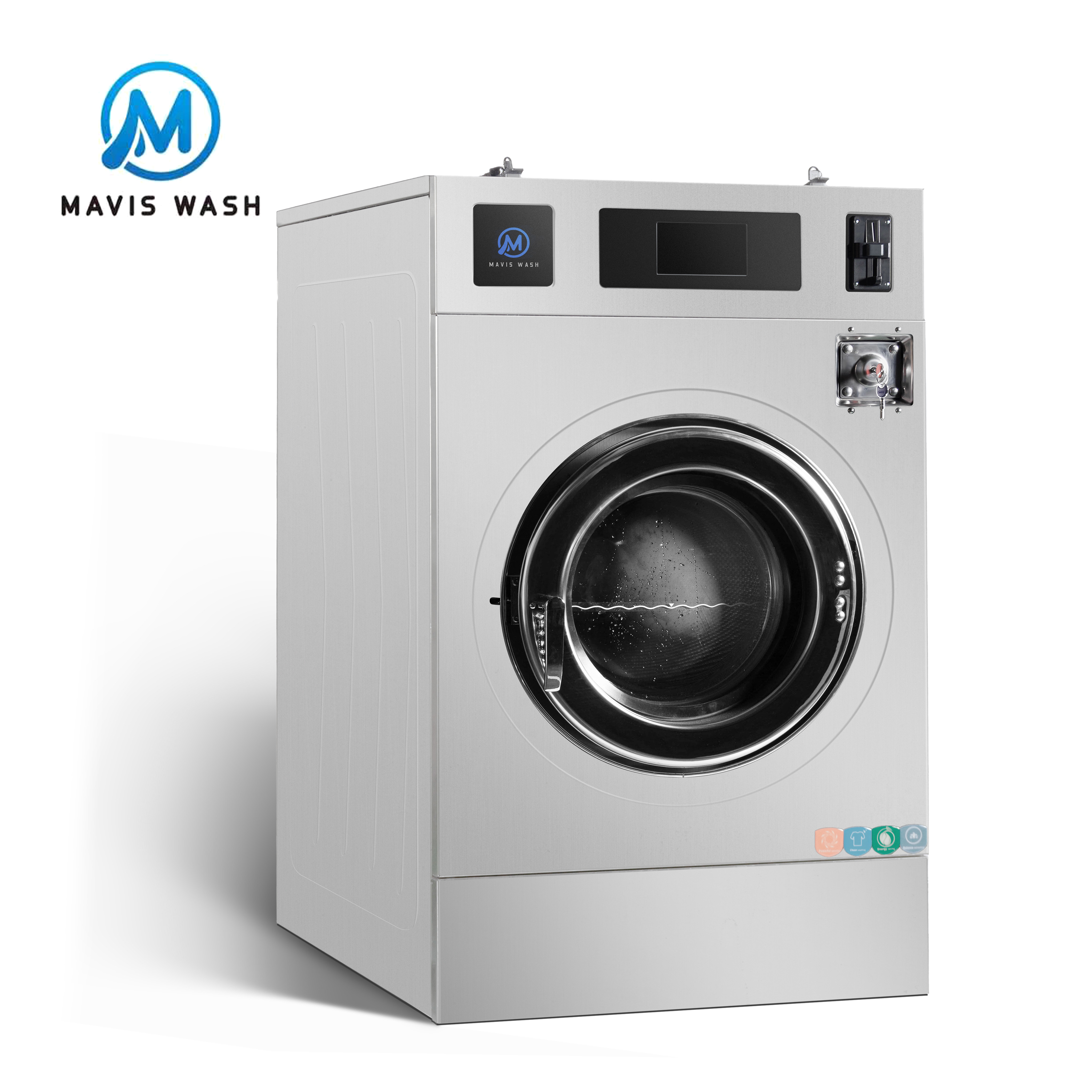 Washer Extractor Hard Mount Industrial Laundry Machine Coin Operated Washing Machines for Hotel University Laundry 12kg