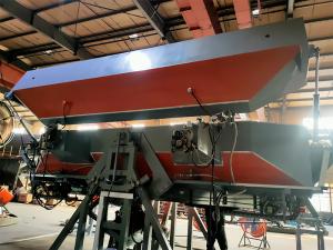 China Electric Rock And Roll Rotomoulding Machine Hot Air Circulation factory
