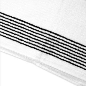 China Printed Stripes Cotton Golf Towel for Adult Golfers Custom Logo and Design factory