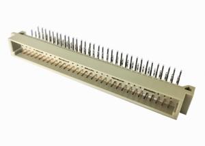 China Brass DIN 41612 Connector Pcb Right Angle Connector 2.54 Mm Pitch Header factory