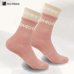 Custom Logo Fitness Anti Slip Grip Socks Floor Pilates Sports Women Yoga Socks