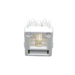 Female FLUKE Tested ABS CAT5E UTP RJ11 Keystone Modular Jack Connector for
