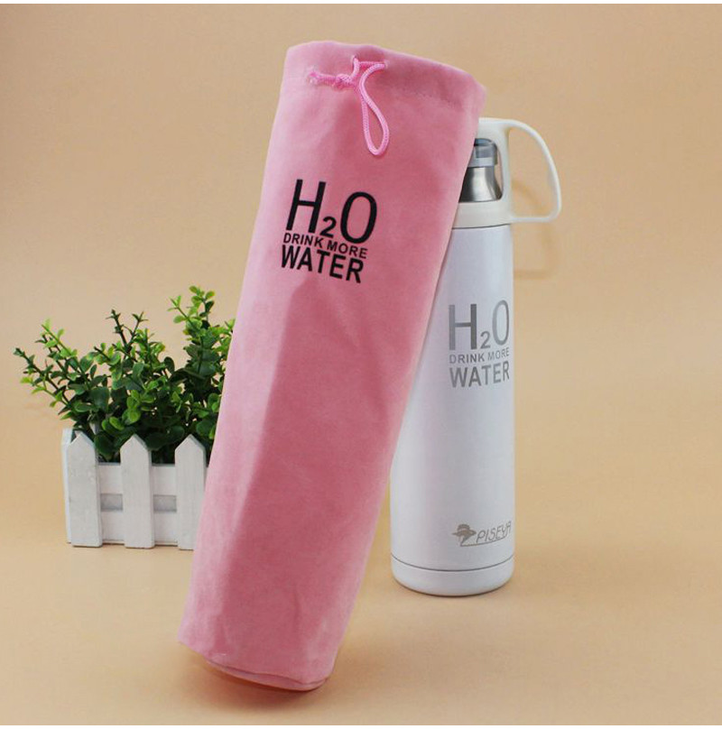 Rubber Logo Polyester L6.5cm Drink Bottle Sleeve