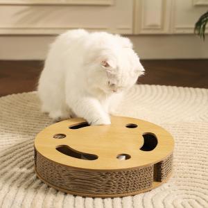 China Indoor Interactive Cat Scratching Board Round Cat Scratch Board OEM factory