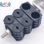 Black Suspension Anchor Dead End Clamps for Hanging Fiber Optic Cable ADSS