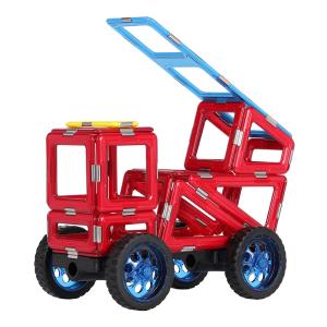 China Preschool STEM Magnetic Tiles Fire Rescue Truck Magnetic Blocks Toys Educational factory
