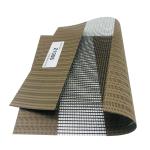 Double Layer Fire Proof 5% Openness Roller Blinds Shades Electric Motorized