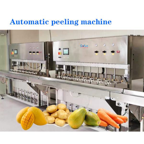 2.8kw Intelligent Papaya Peeling Machine For Fruits And Vegetables Processing