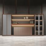 Ceo Office Room Decorations Storage Bookcase Wooden Modern Mdf Bookshelft