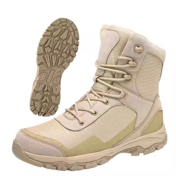 Khaki Waterproof Anti-slip Comfortable Tactical For Training Hiking Outdoor