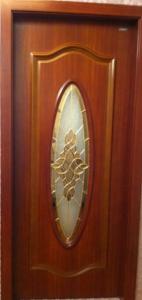 China brass caming decorative door galss with golden glass beveled 1&quot;thickeness factory