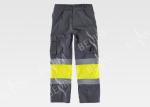 Workers Reflective Orange Hi Vis Trousers / Fashion Mens Safety Work Pants