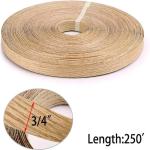 Red Oak Wood Edge Banding FSC Flexible Plywood Strip Tape 3/4 Inch 250 Ft