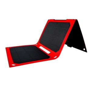 China 18W Portable Mini Solar Panels Waterproof Dual USB Charger For Outdoor Activities factory