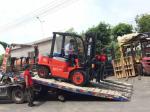 Pneumatic Tire Diesel Operated Forklift , Forklift 3 Ton Lower Consumption