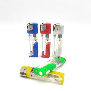 Dy-5810 LED Lamp Cigarette Plastic Gas Electric Lighter with Advanced Technology