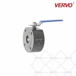 Dn50 Wafer Type Ball Valve Forged Steel LF2 2 Inch 150 Lb Lever API 6D Full Bore