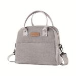 300D Oxford Fabric Cooler Tote Bag 19x16x23cm Insulated Lunch Picnic 250ml