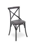 Wholesale oak wood rattan seat chairs Cross back Chair for wedding party use
