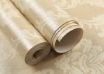 Golden Damask Pattern European Style Wallpaper For Living Room