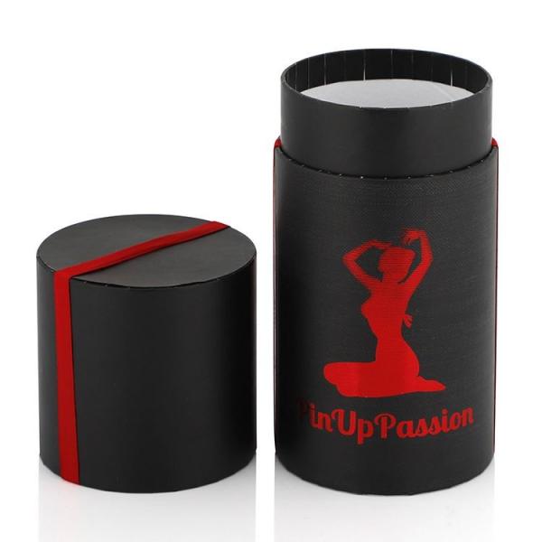 Hotstamping Cardboard Cosmetic Box , Blister Inserted Paper Lipstick Tubes