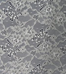 China Elastic Lace Fabric of Spandex &amp; Nylon with Clover Flower Pattern factory