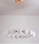LED Energy Saving Glass Pendant Lamps Dining Room Restaurant Chandelier 25-30M2