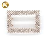 Rectangle Fashion Style Shoe Ornaments Clips 60mm*40mm Zinc Alloy Material
