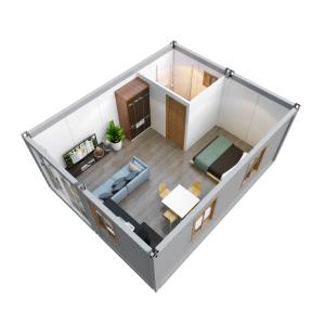 China Portable 20ft Modular Container Homes , Site Office Prefab Container Homes factory