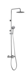 China Thermostatic Bath Shower Faucets Shower Exposed Mixer Chrome Color Brass factory