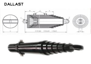 China Telescoping Hydraulic Multi Stage Hydraulic Ram Cylinder for Agricultural Vehicles factory