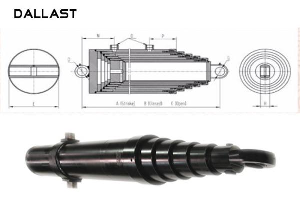 Telescoping Hydraulic Multi Stage Hydraulic Ram Cylinder for Agricultural