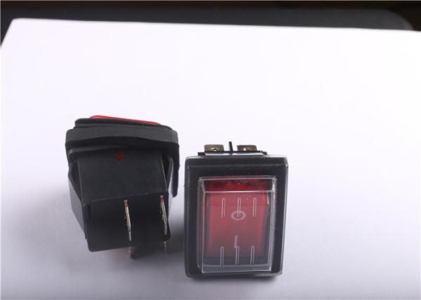 Small 16A T100 Waterproof Rocker Switch 100M Ω Insulation Resistance With Dust