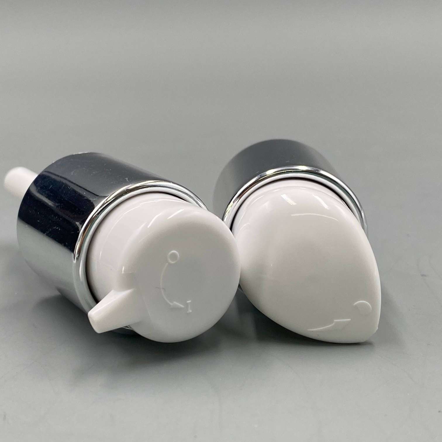 UV Treatment Cream Pump 20/410 24/410 Plastic White And Silver Lotion Pump Sprayer Liquid Lock
