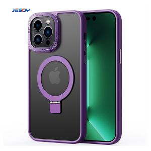 China Magnetic Invisible Stand Magsafe Phone Case 16FT Military Shockproof Protection factory