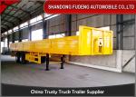 35 Ton Steel Livestock Trailers , 2 / 3 Axle Livestock Trailers Double-Chamber