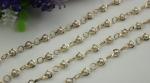 Exquisite design white & black pearl decorative iron material 7 mm width bag
