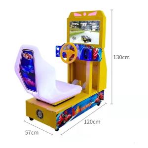 China Mini Racing Game Machine Portable Car Driving Simulator for Kids Age 3 Years 50KG factory